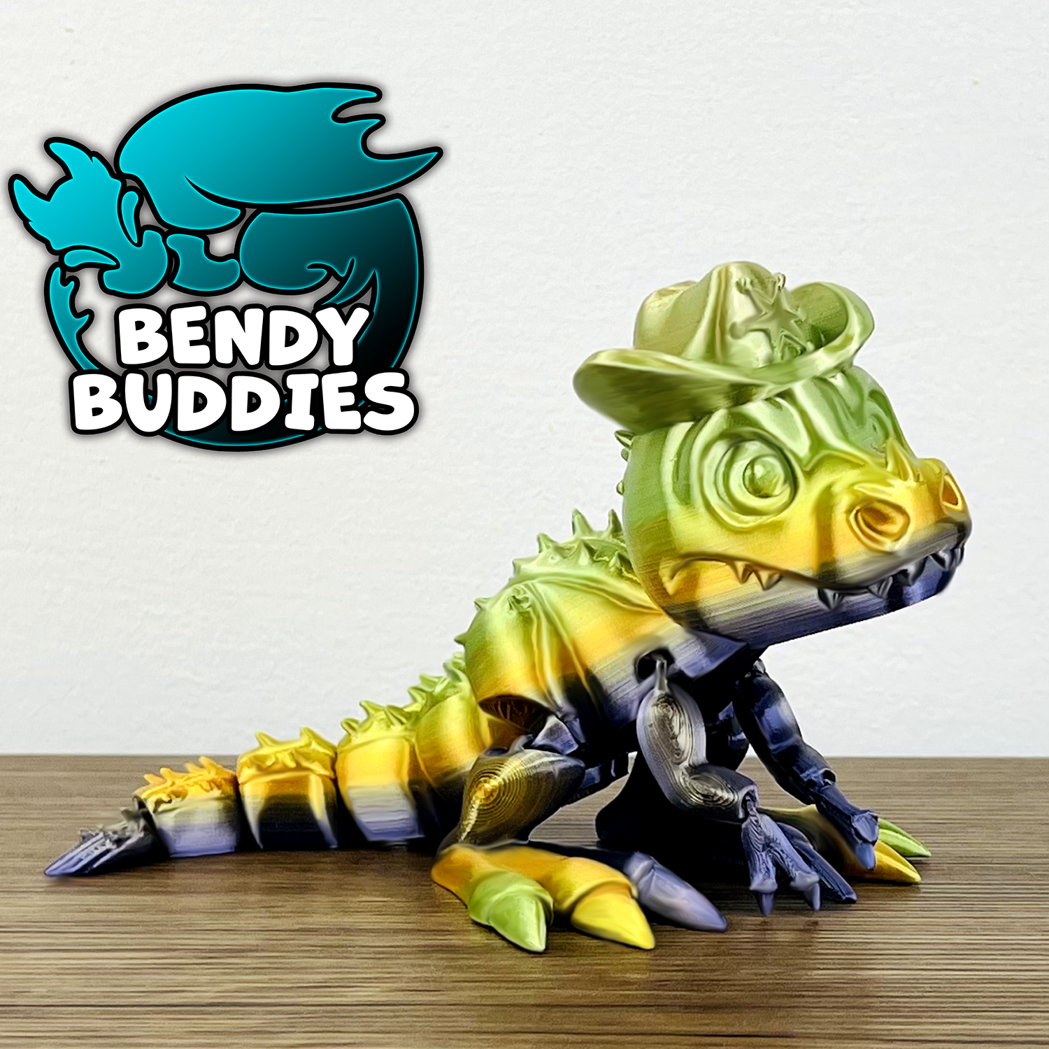 0002 - Bendy Buddies - T-Rex (Hat)