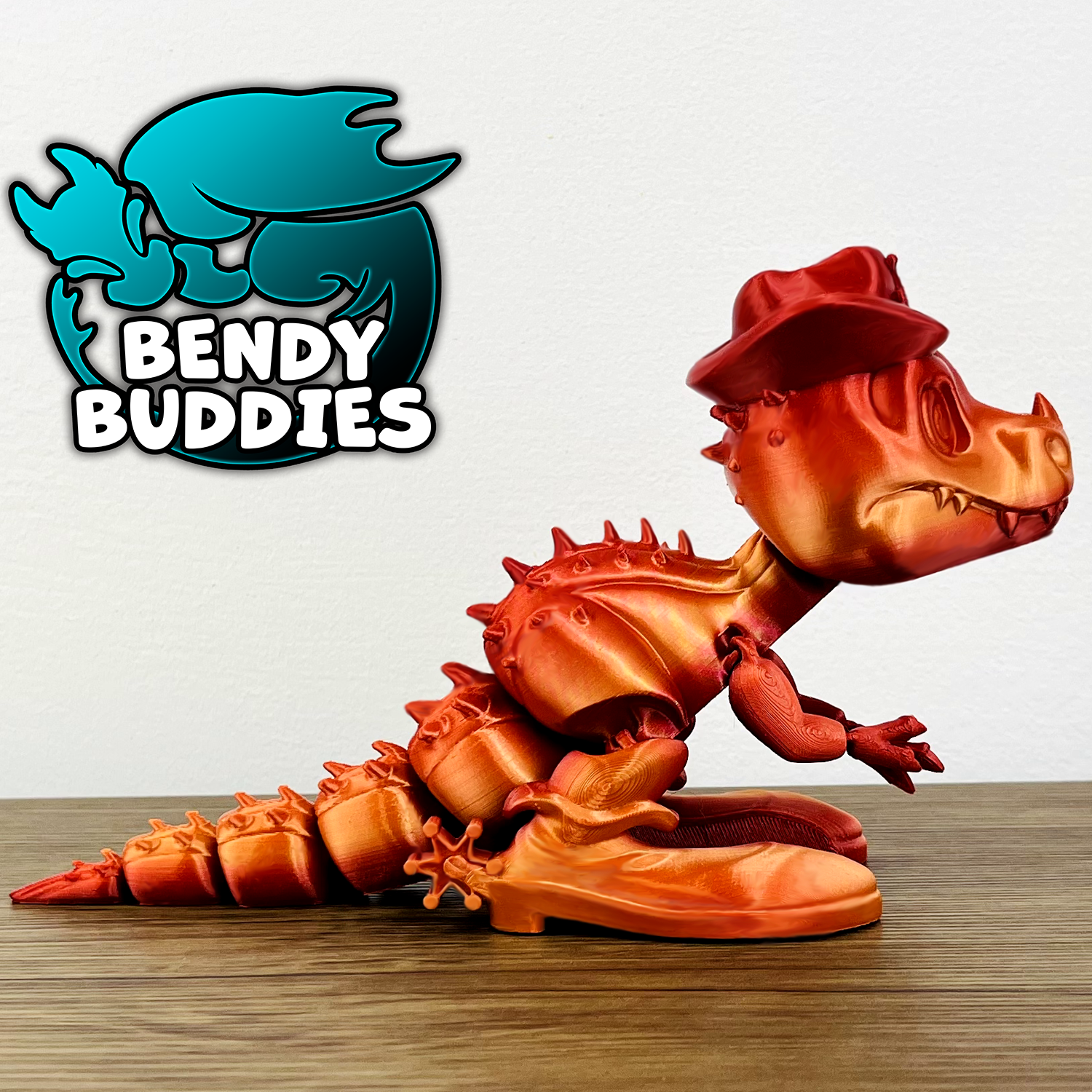 0004 - Bendy Buddies - T-Rex (Hat and boots)