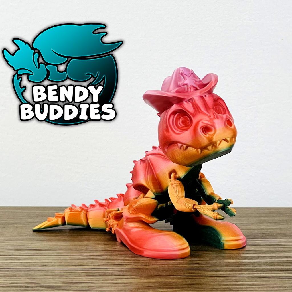 0004 - Bendy Buddies - T-Rex (Hat and boots)