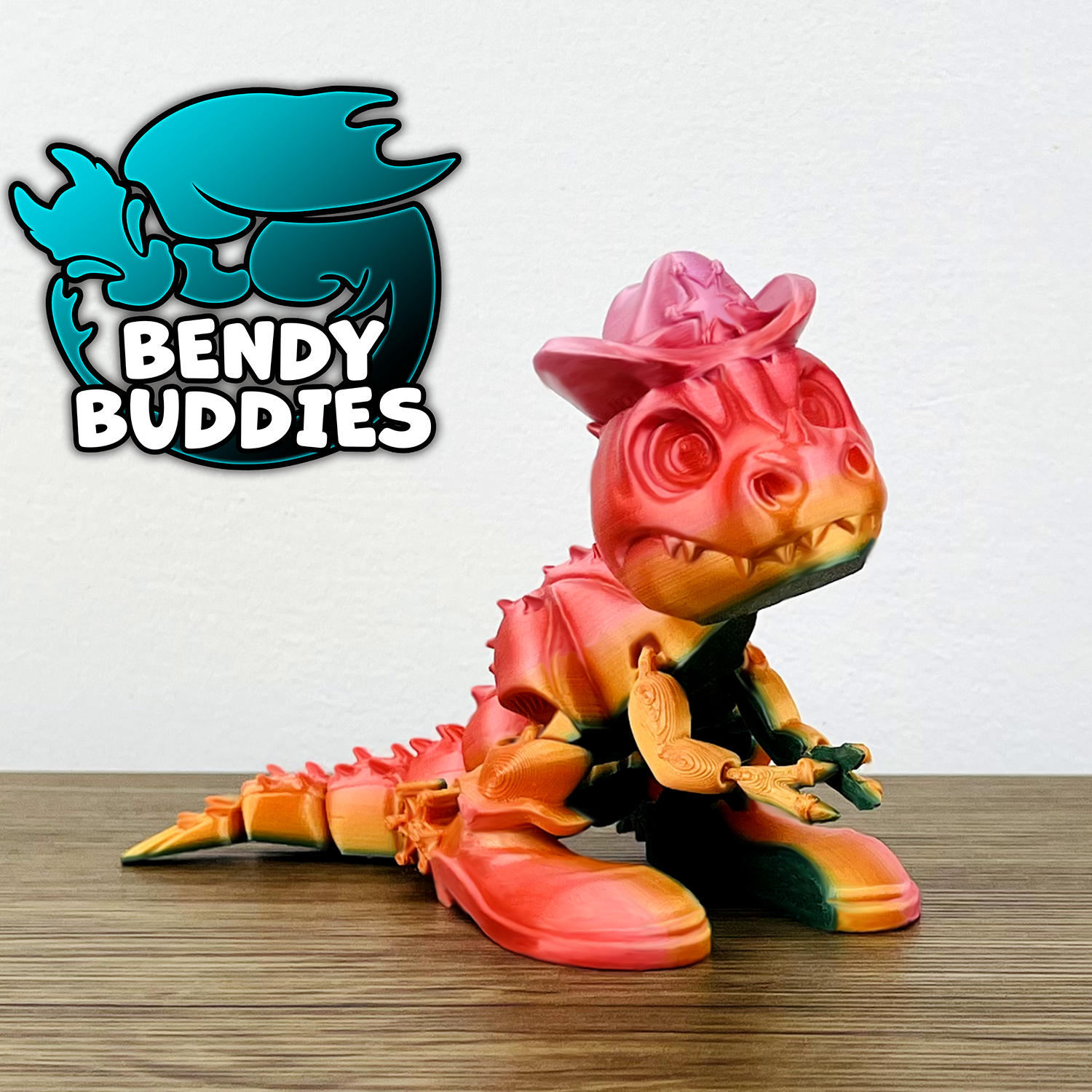 0004 - Bendy Buddies - T-Rex (Hat and boots)