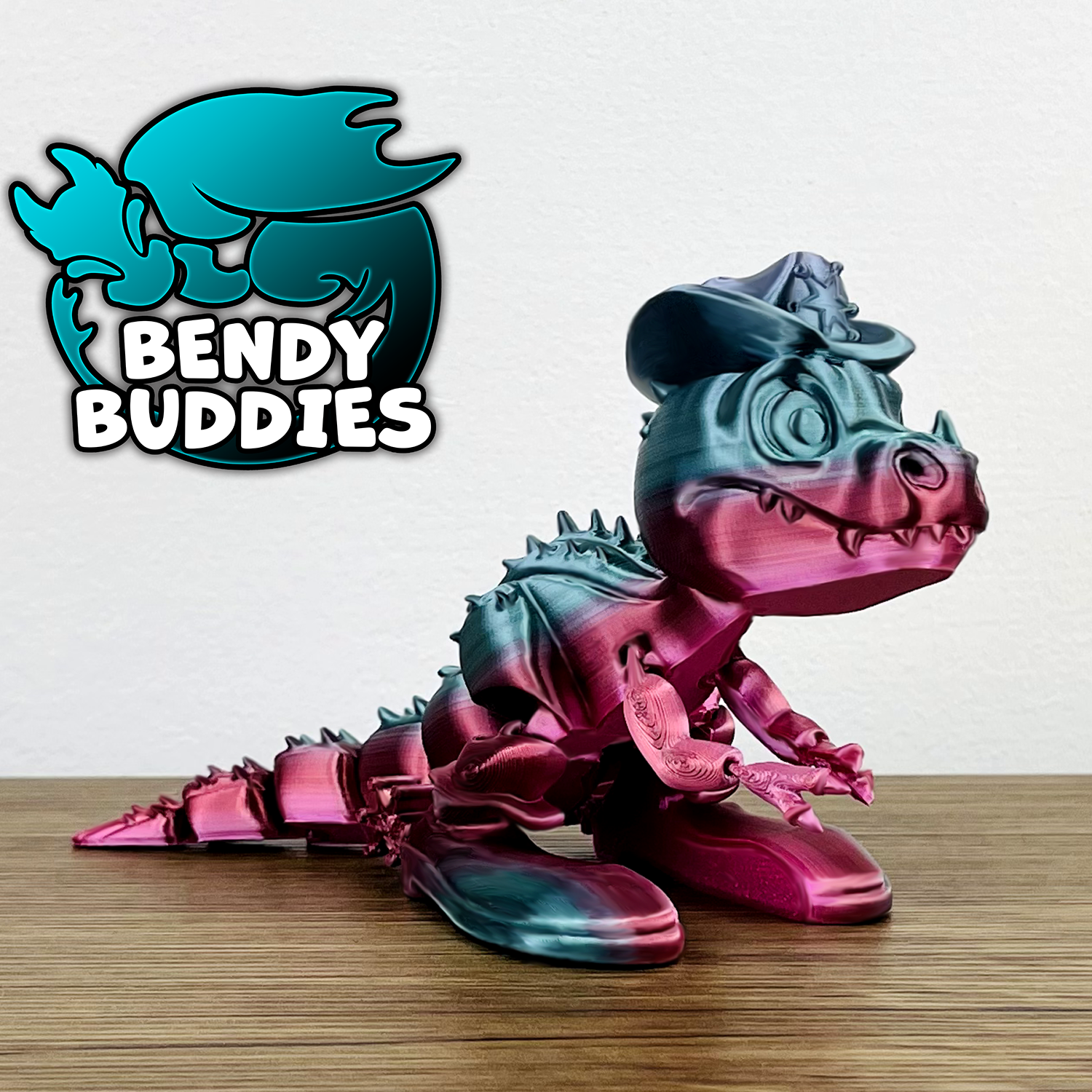 0004 - Bendy Buddies - T-Rex (Hat and boots)