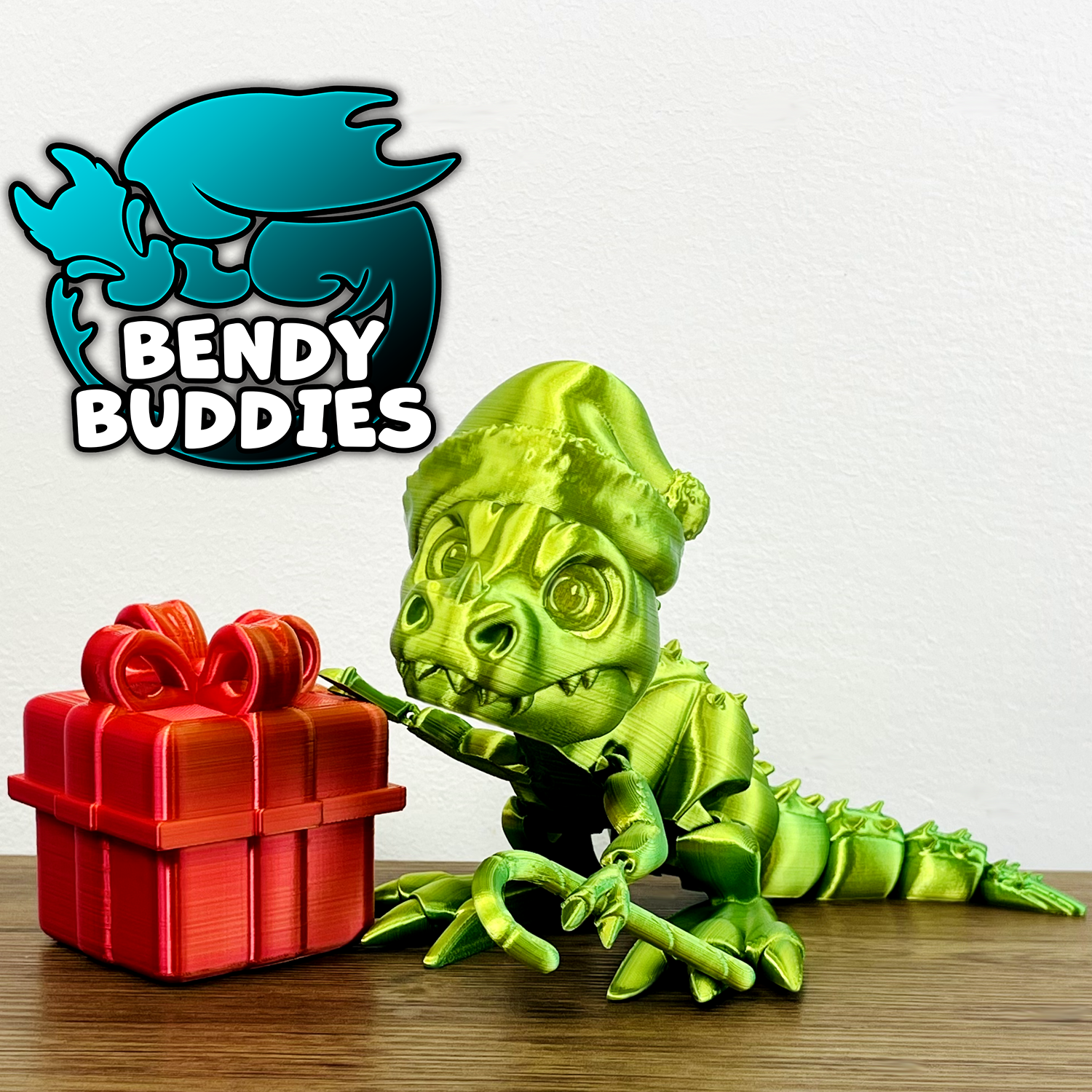0020 - Bendy Buddies - T-Rex (Christmas)
