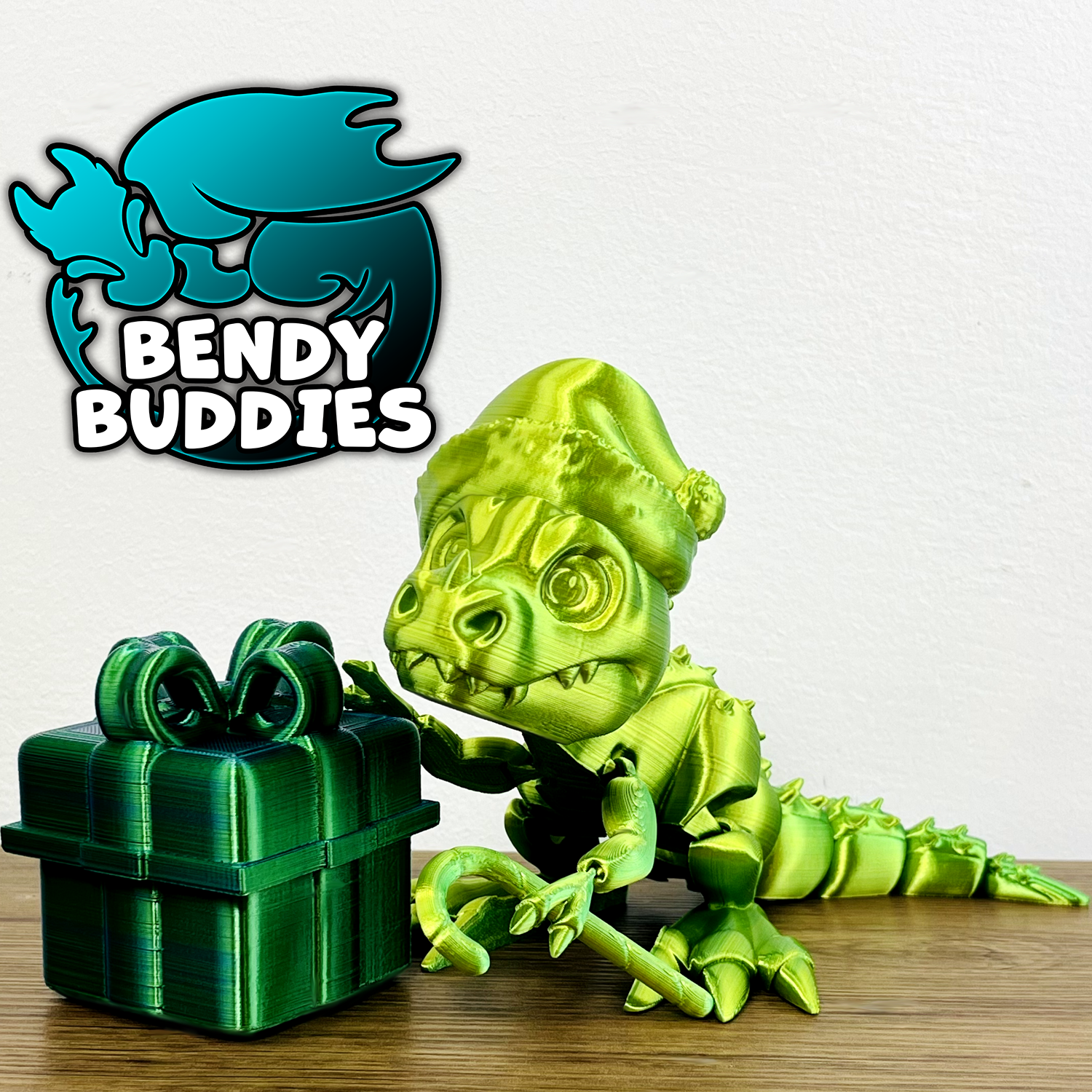 0020 - Bendy Buddies - T-Rex (Christmas)