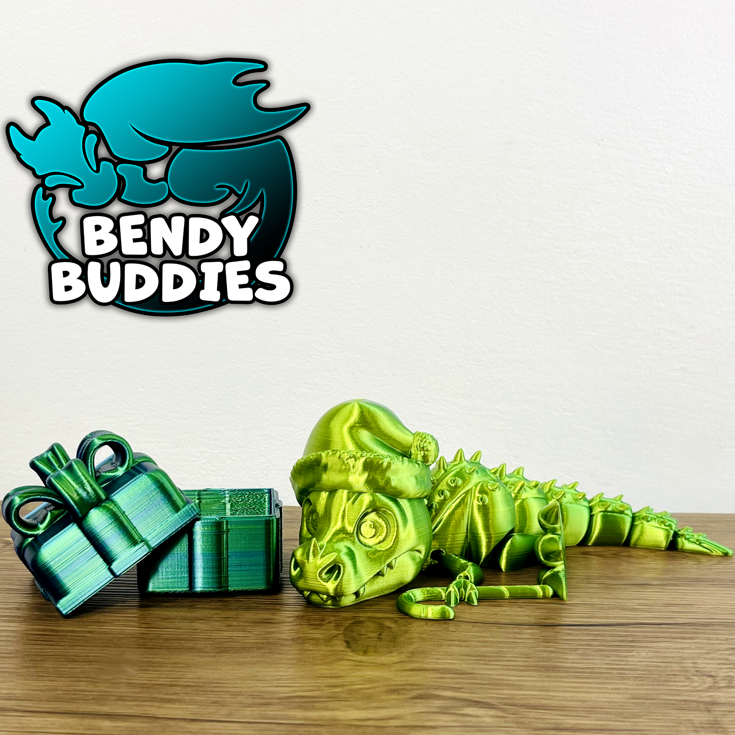 0020 - Bendy Buddies - T-Rex (Christmas)