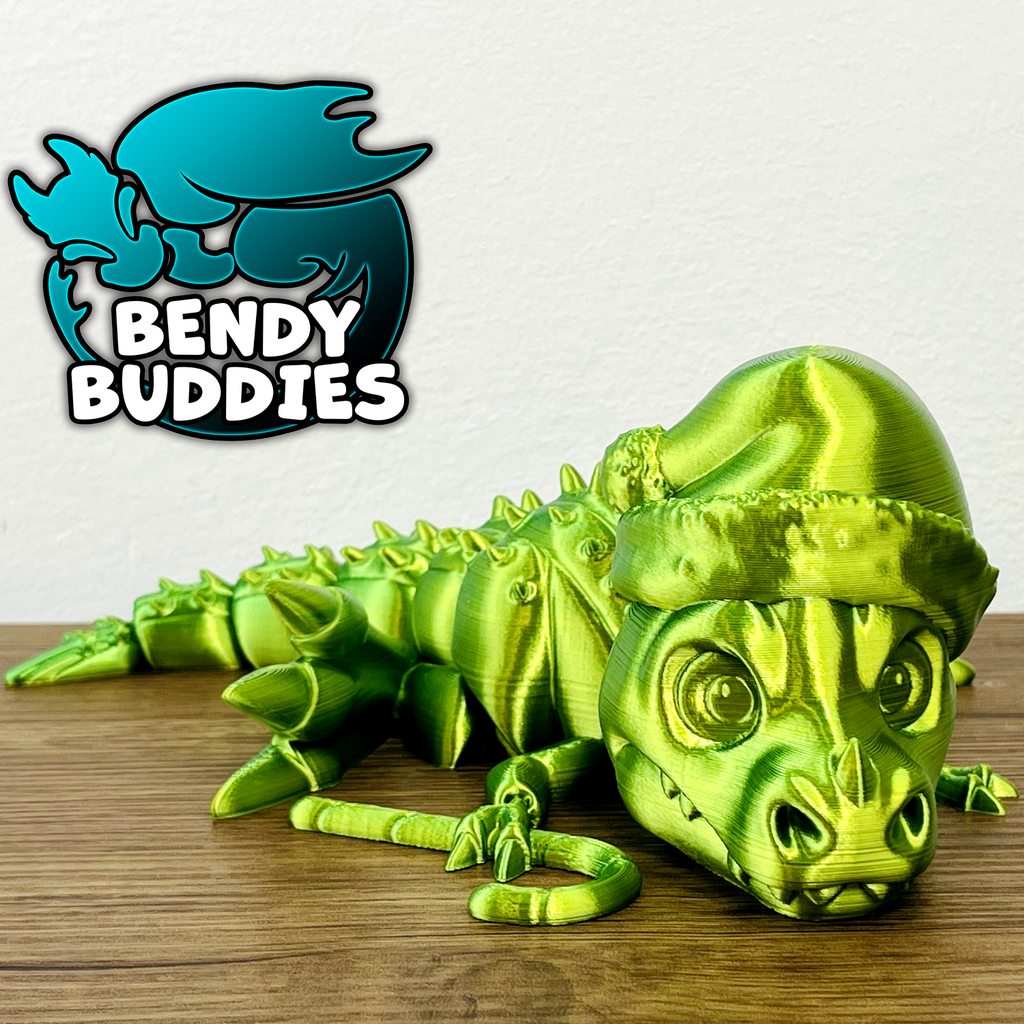 0020 - Bendy Buddies - T-Rex (Christmas)