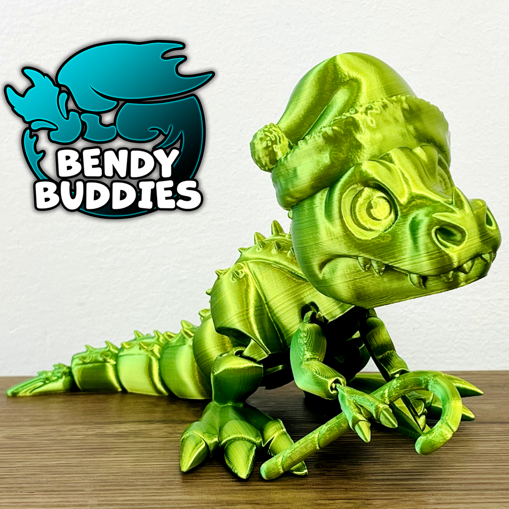 0020 - Bendy Buddies - T-Rex (Christmas)