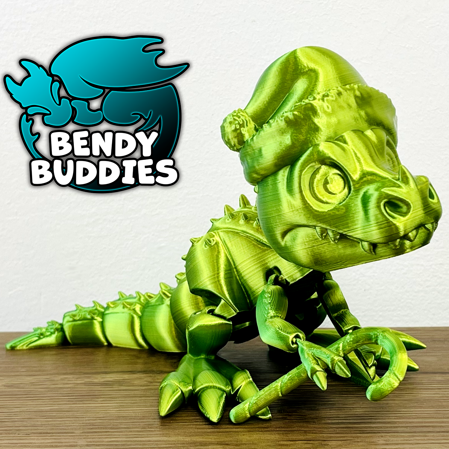 0020 - Bendy Buddies - T-Rex (Christmas)