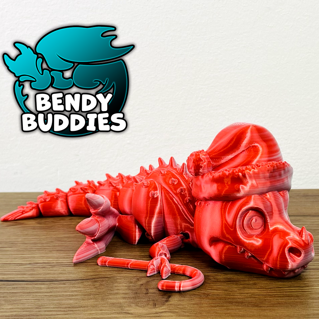 0020 - Bendy Buddies - T-Rex (Christmas)
