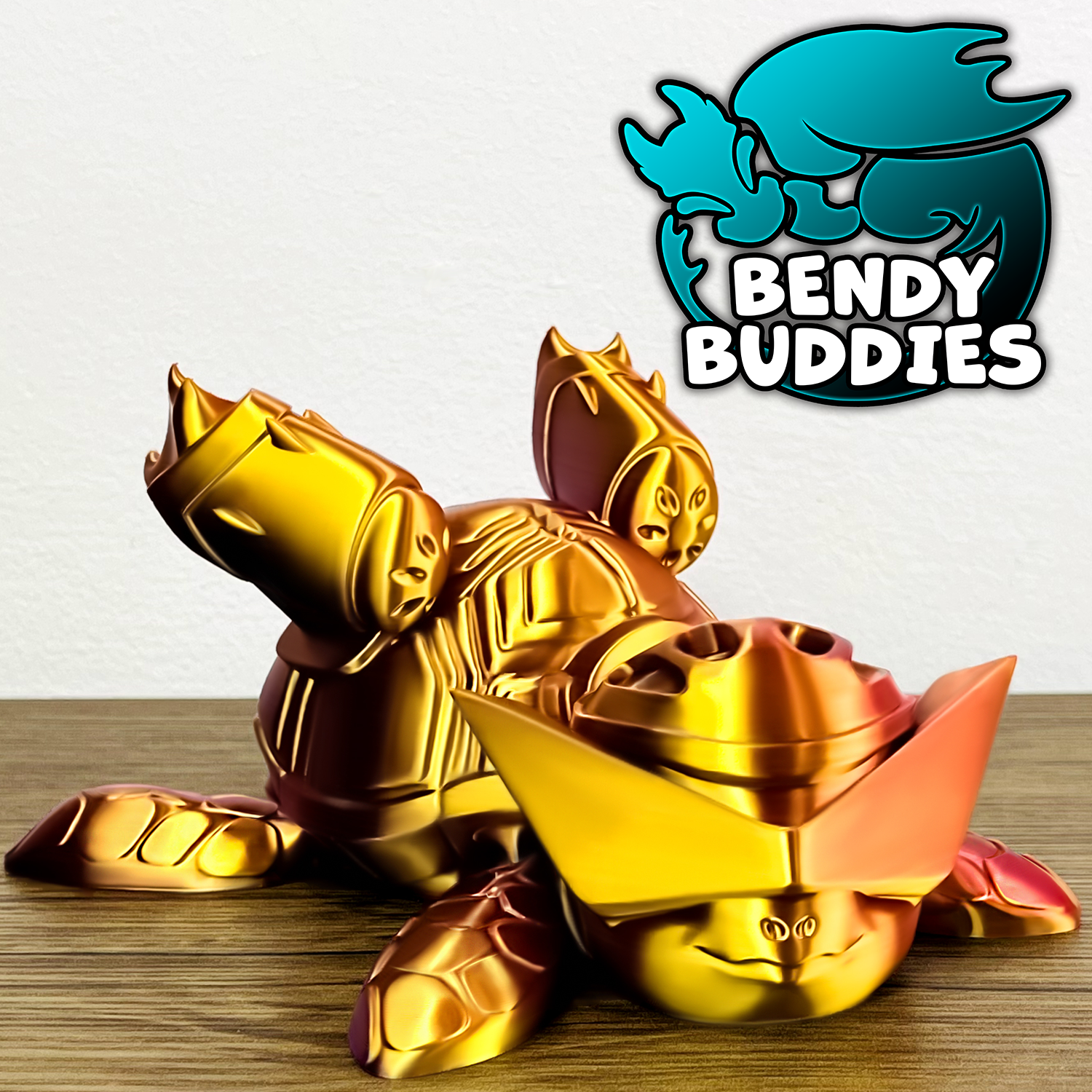 0027 - Bendy Buddies - Speedle Turtle (Pointy Glasses)