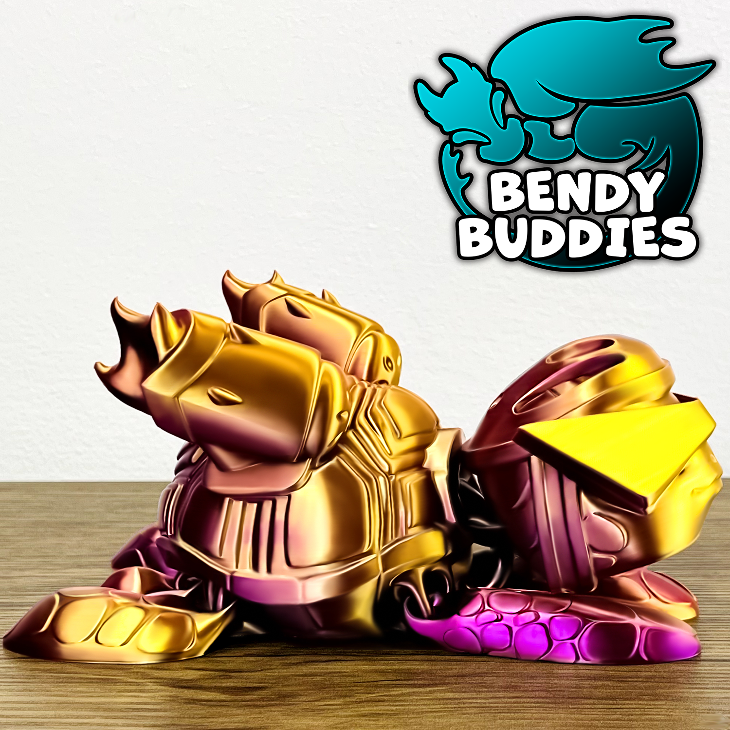 0027 - Bendy Buddies - Speedle Turtle (Pointy Glasses)