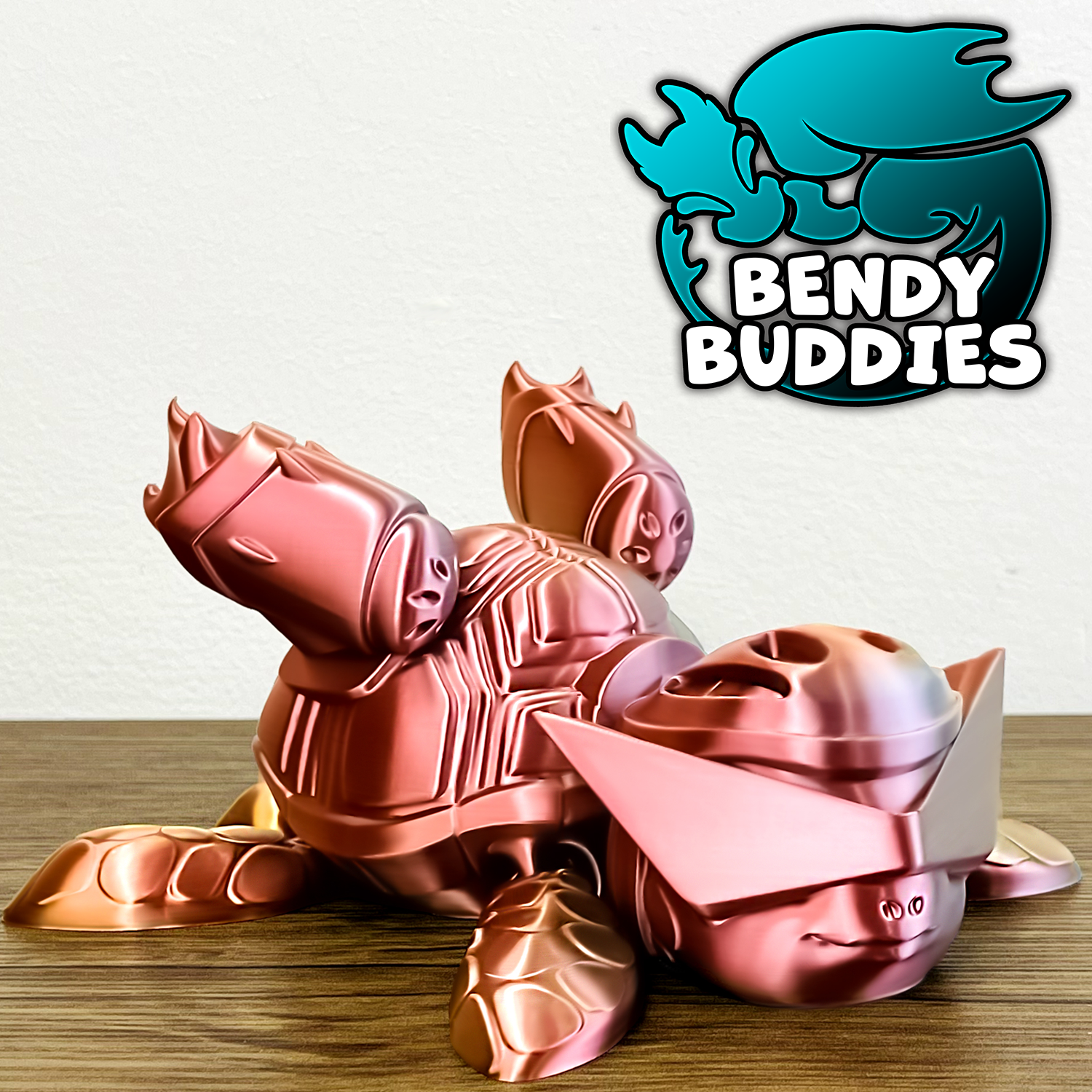 0027 - Bendy Buddies - Speedle Turtle (Pointy Glasses)