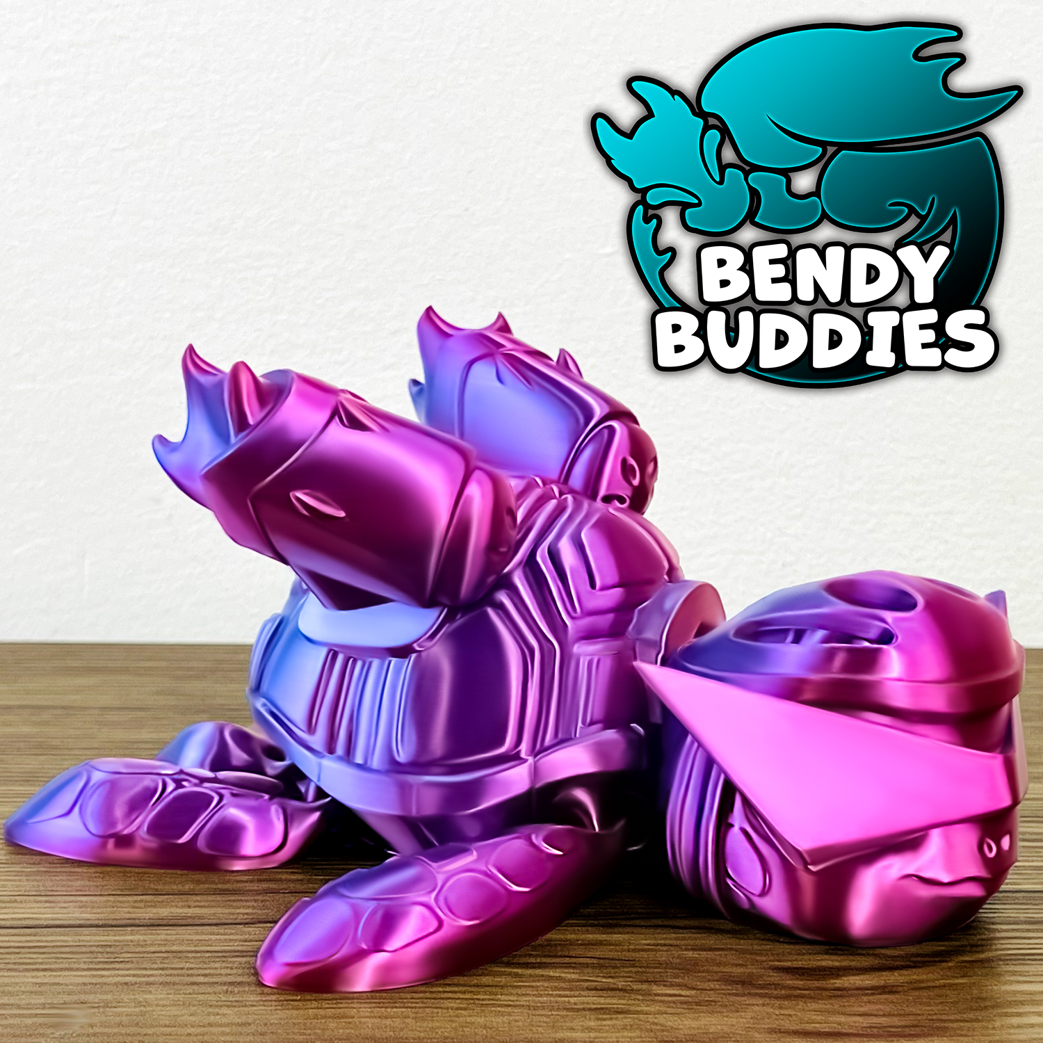 0027 - Bendy Buddies - Speedle Turtle (Pointy Glasses)