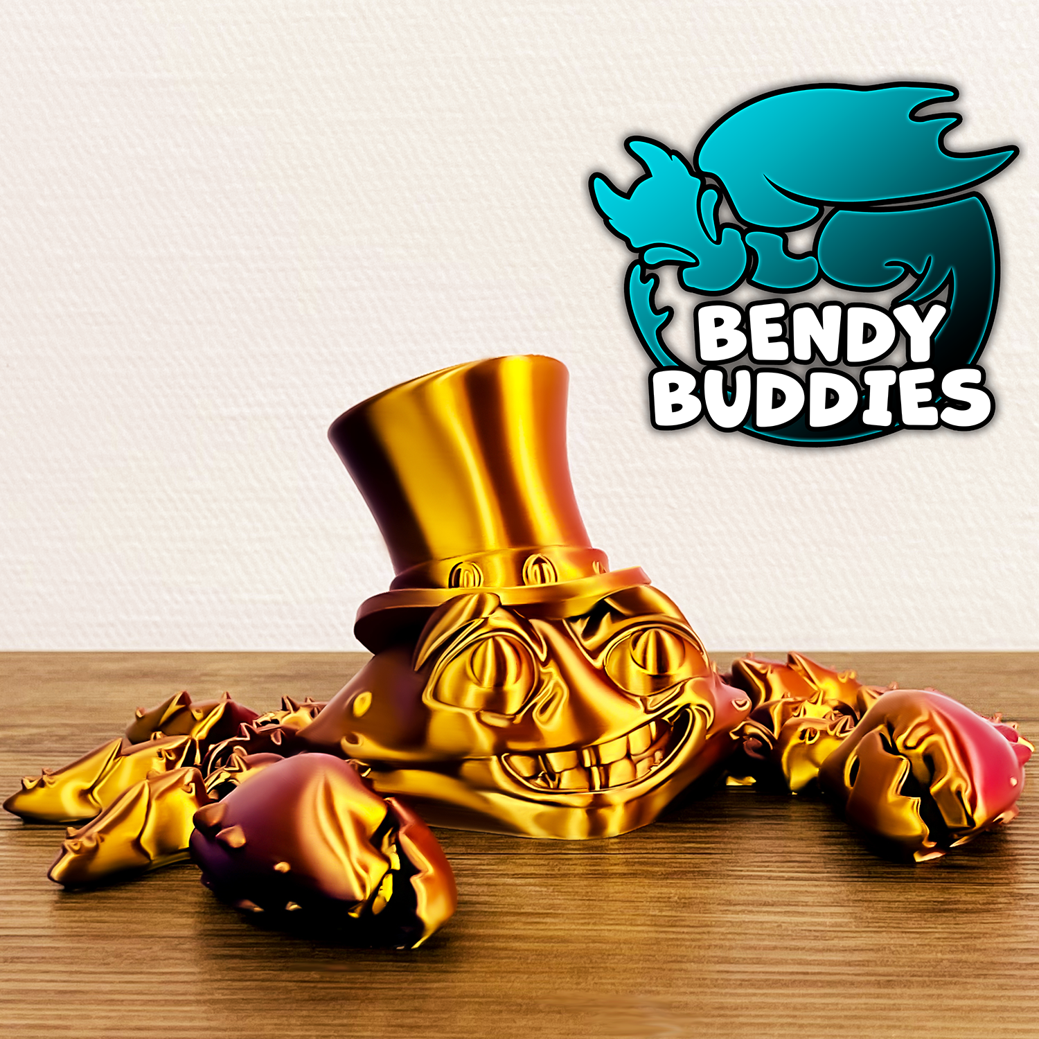 0036 - Bendy Buddies - Crabzy (Gentleman Hat)