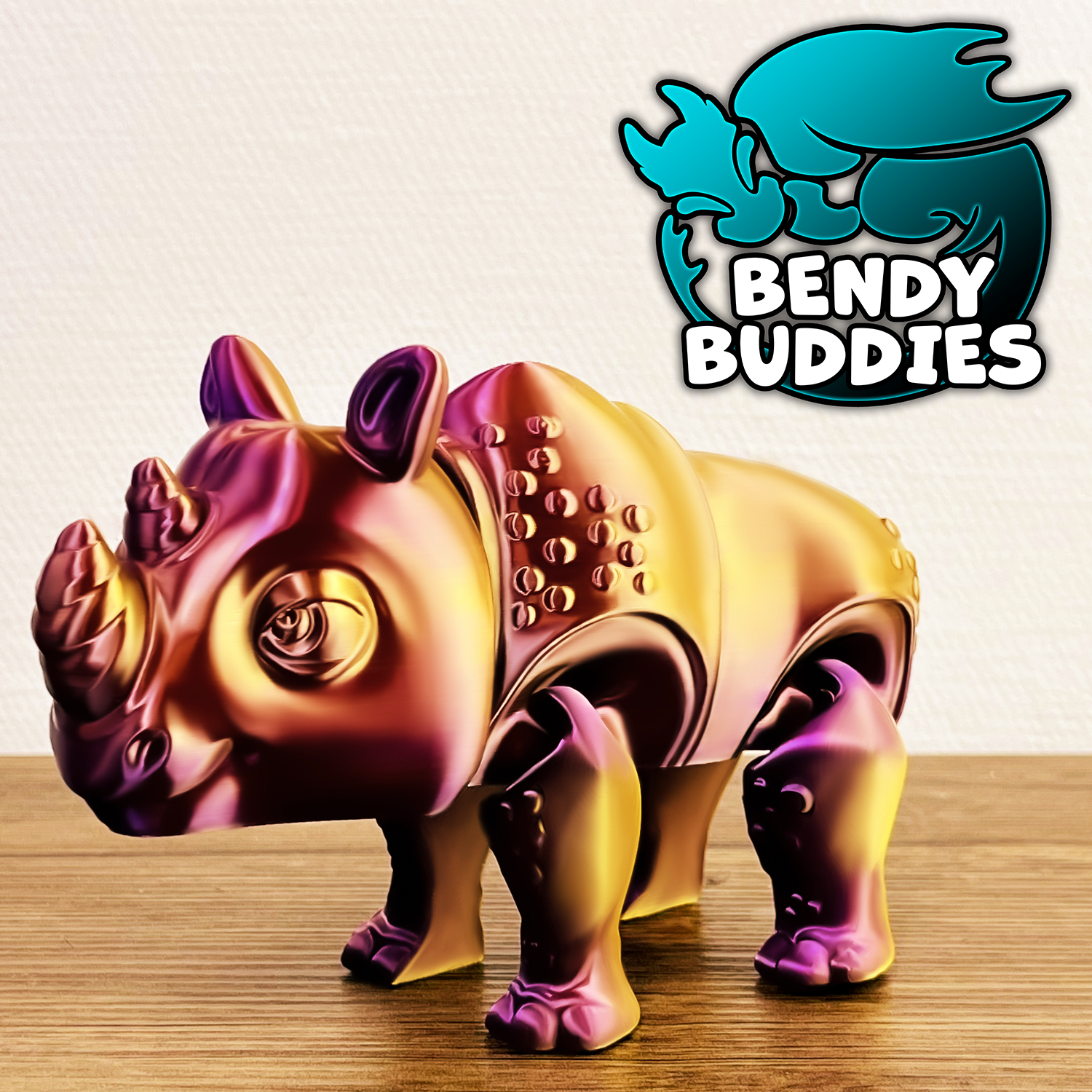 0038 - Bendy Buddies - Rhinrock the Rhino