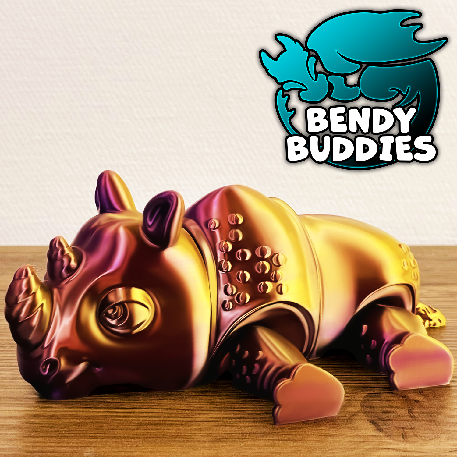 0038 - Bendy Buddies - Rhinrock the Rhino
