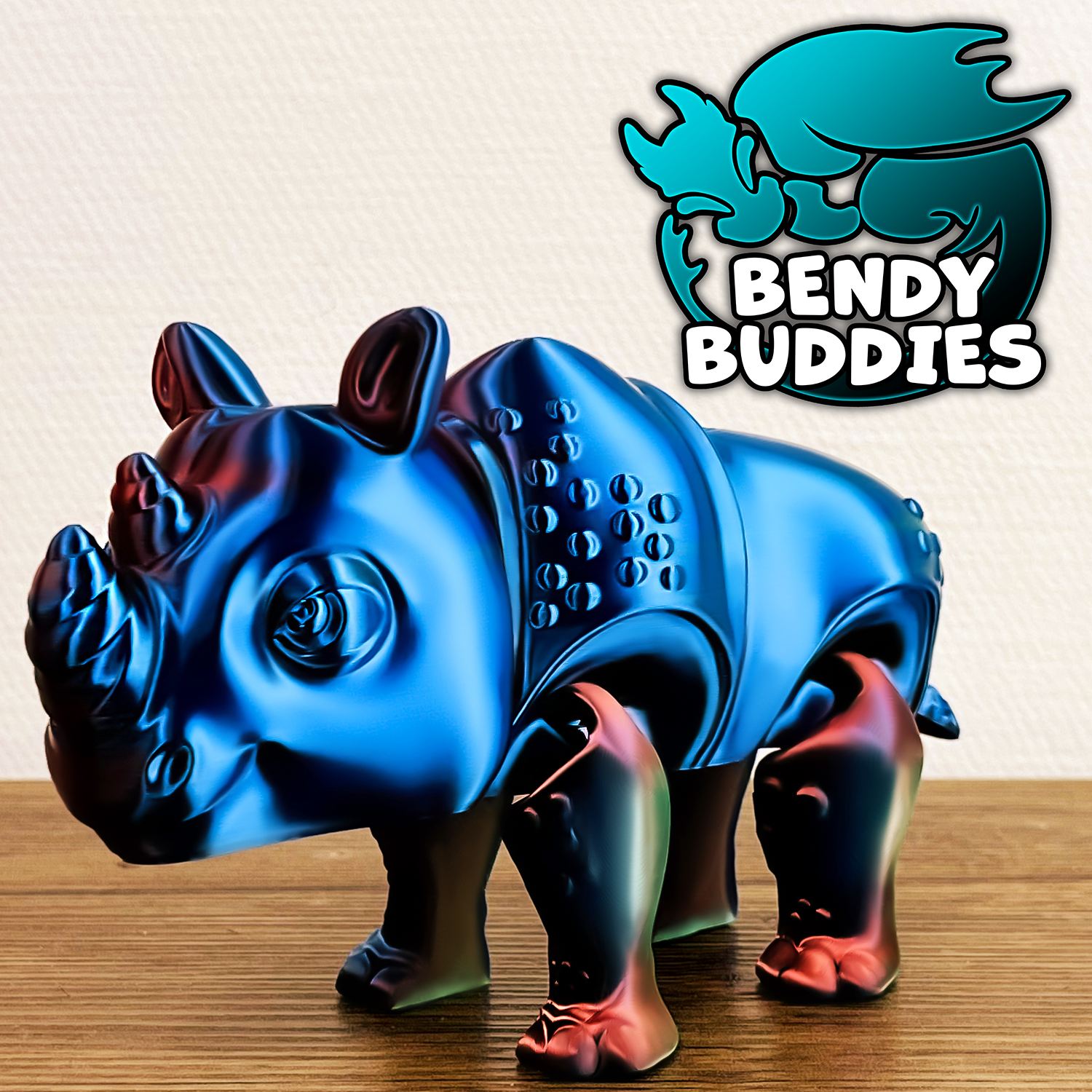 0038 - Bendy Buddies - Rhinrock the Rhino