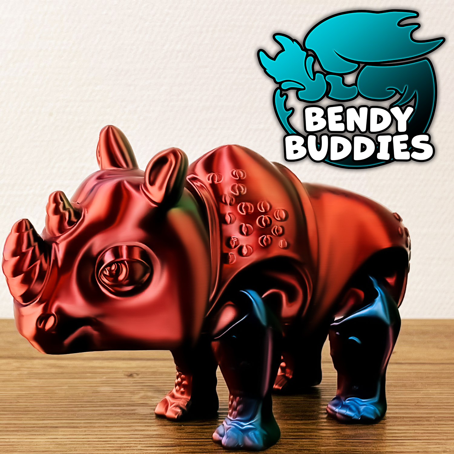 0038 - Bendy Buddies - Rhinrock the Rhino