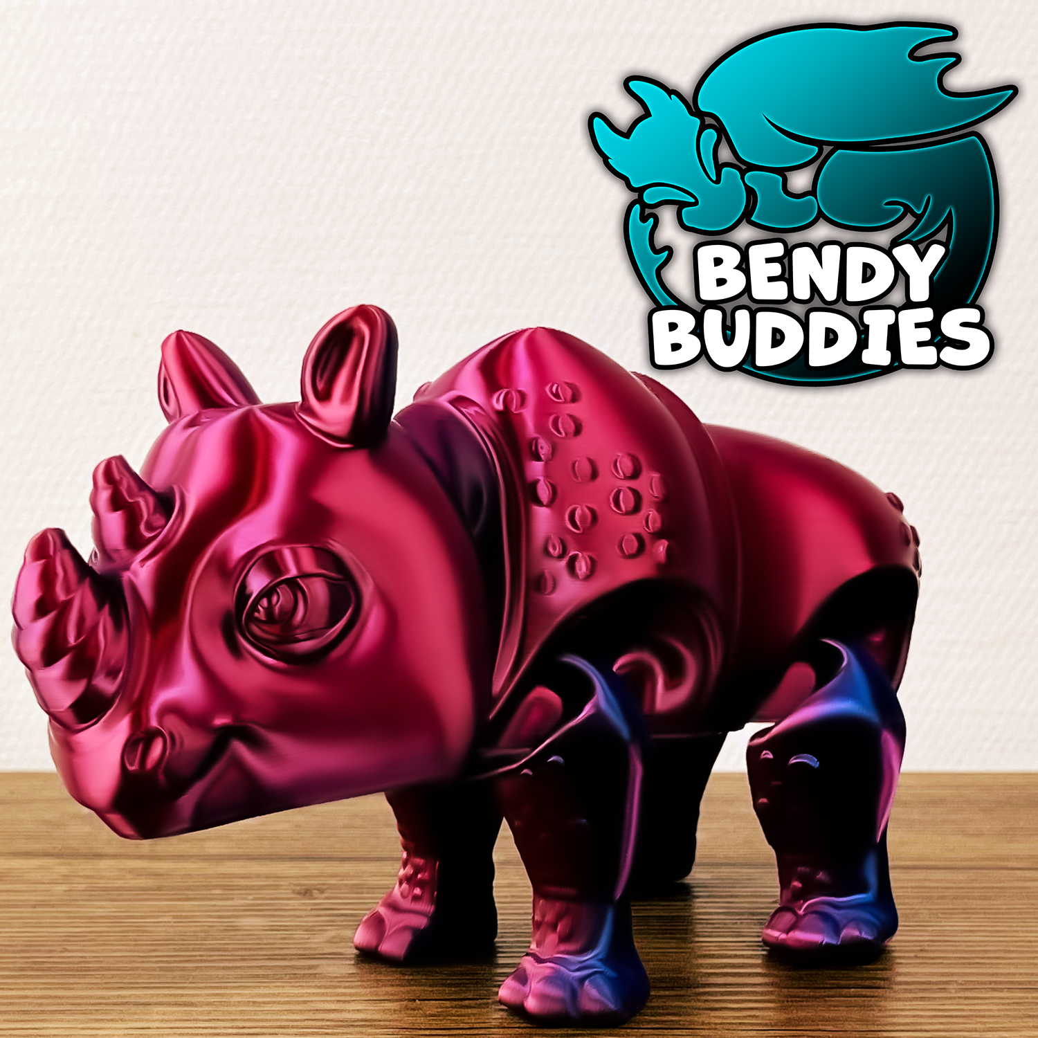 0038 - Bendy Buddies - Rhinrock the Rhino