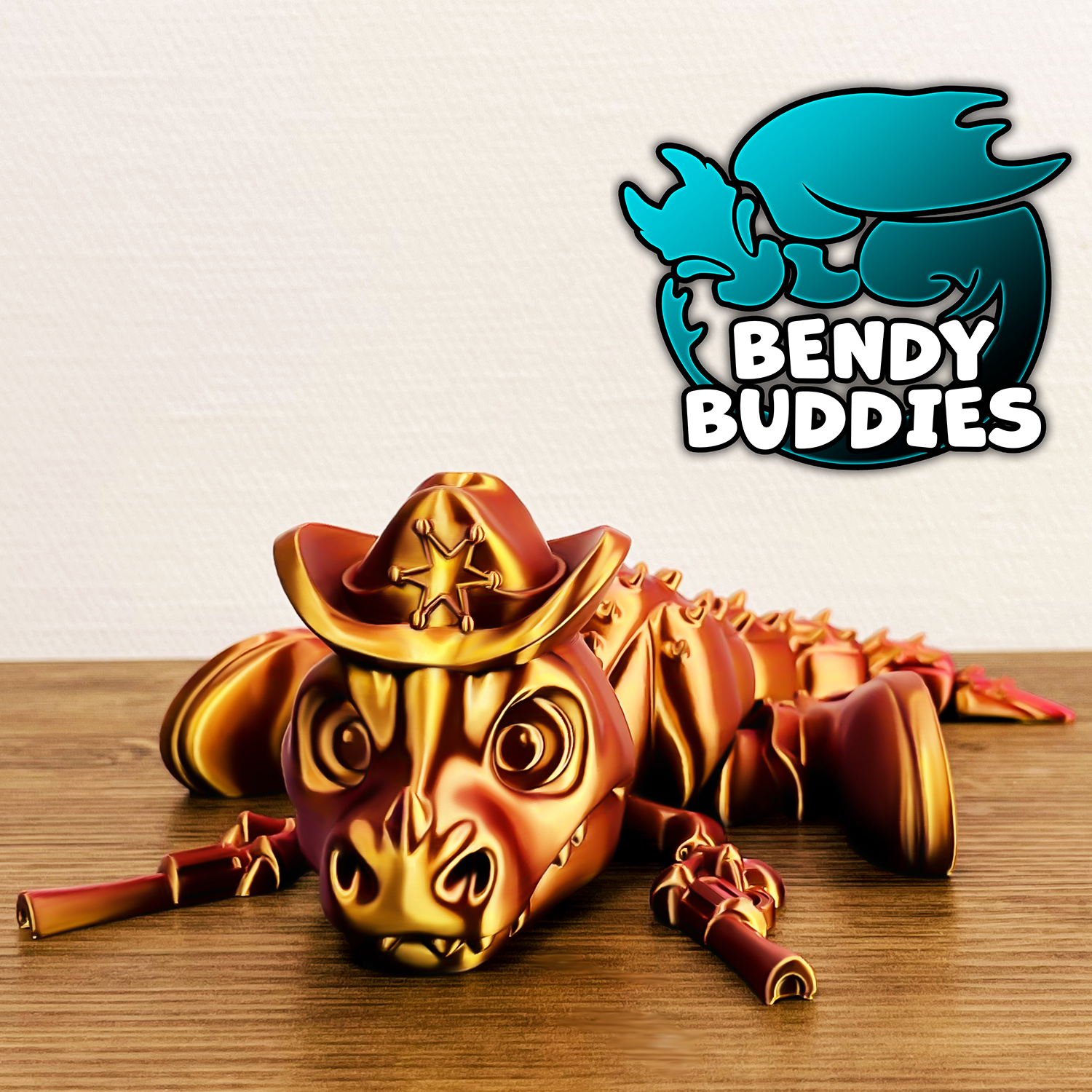 0039 - Bendy Buddies - Sheriff Spike the Gunslinger Dino