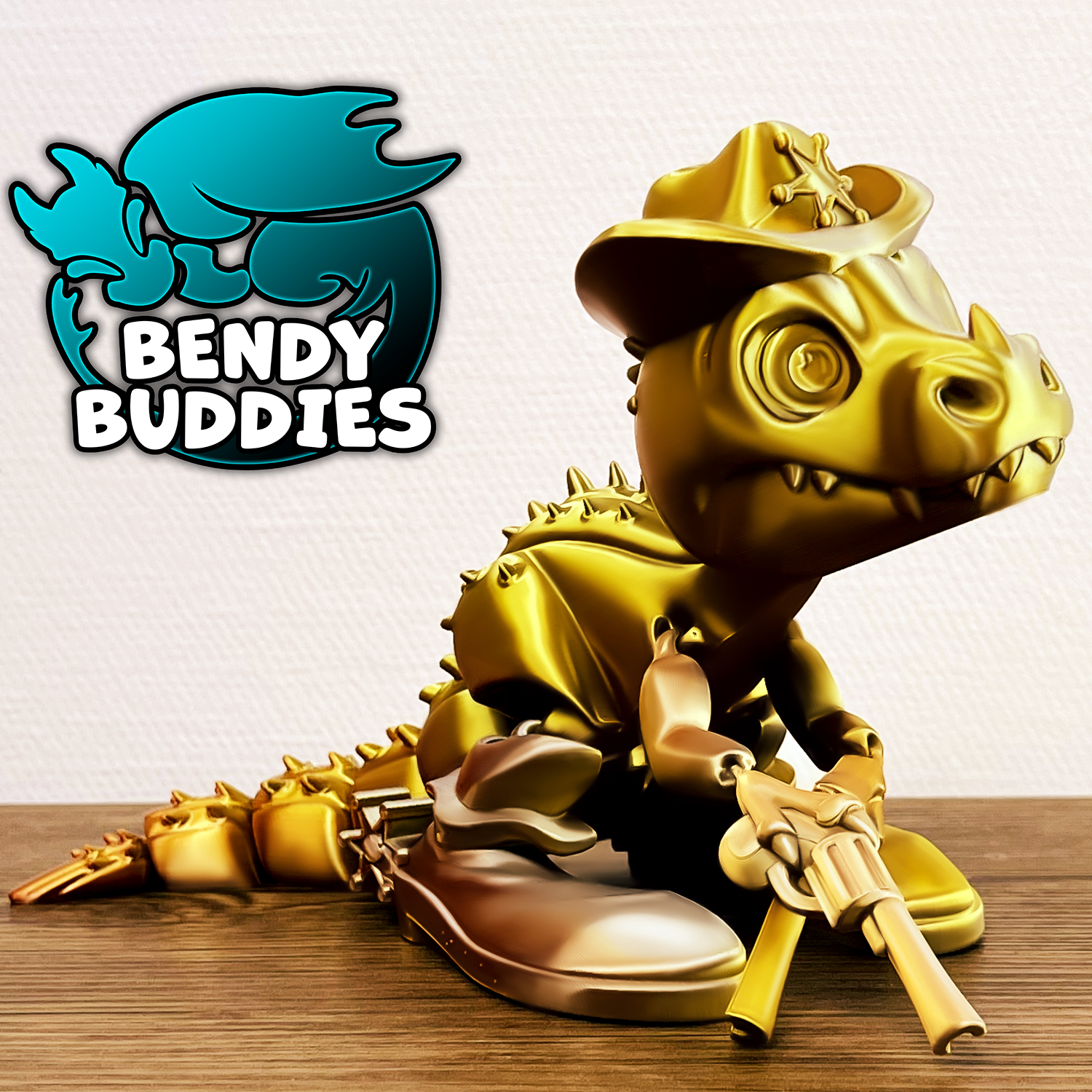 0039 - Bendy Buddies - Sheriff Spike the Gunslinger Dino
