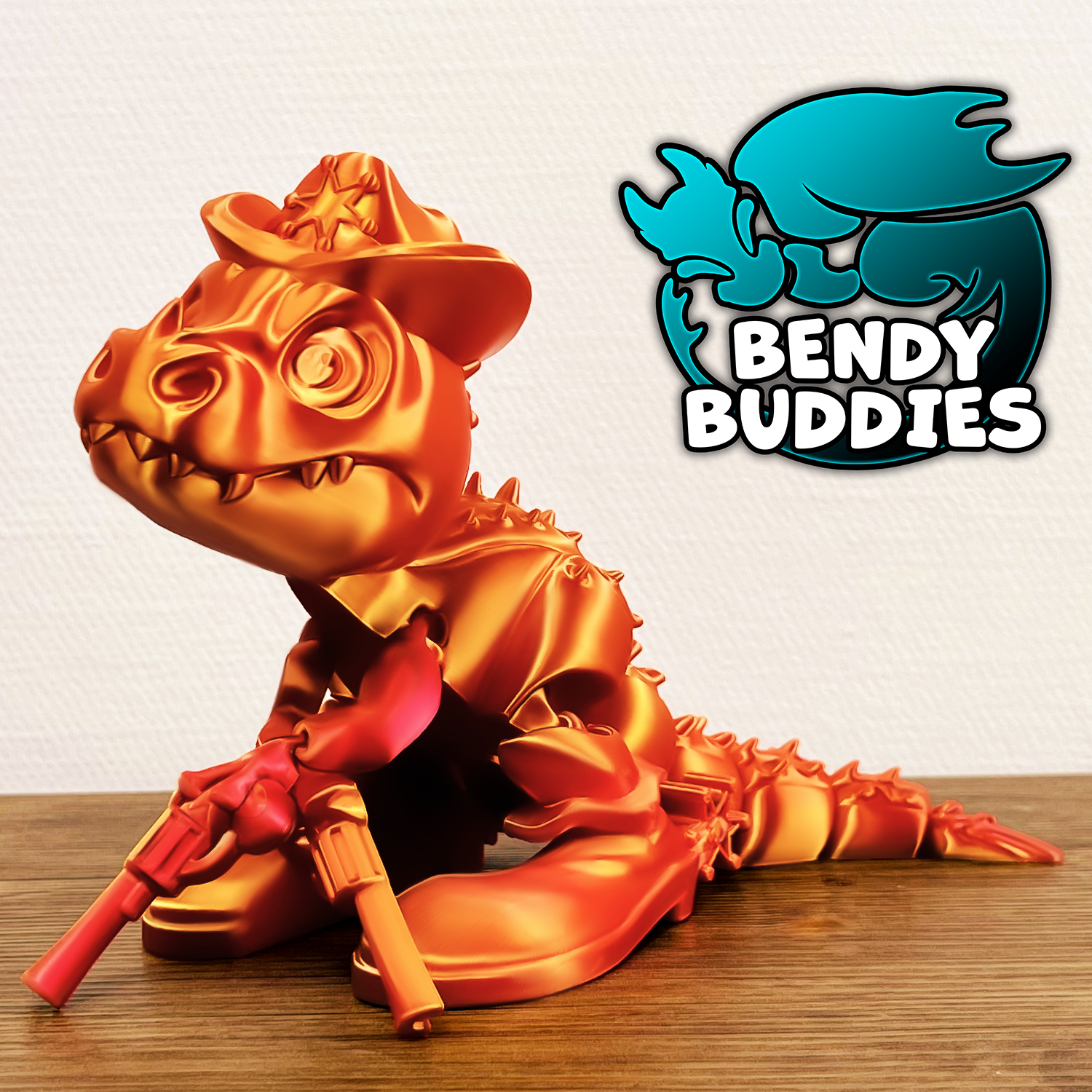 0039 - Bendy Buddies - Sheriff Spike the Gunslinger Dino