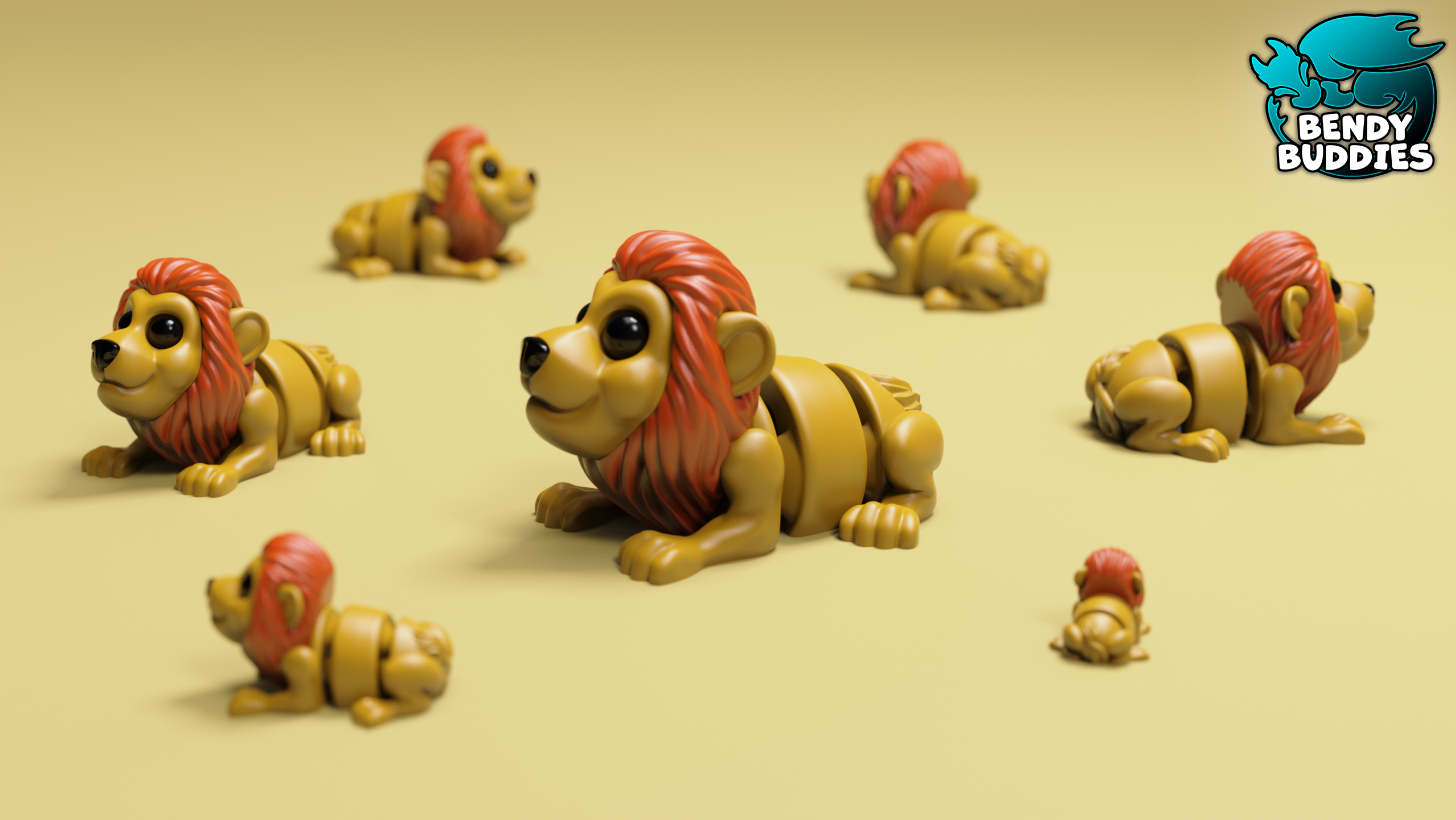 0055 - Bendy Buddies - Milo the Cute Lion