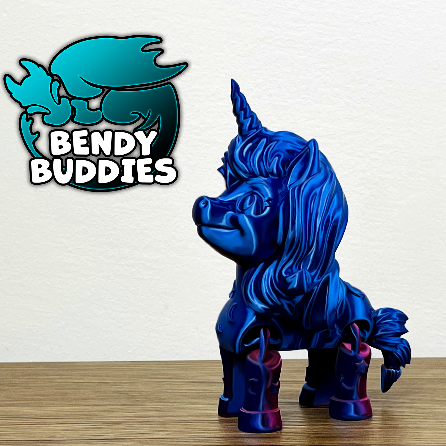 0009 - Bendy Buddies - Cute Unicorn