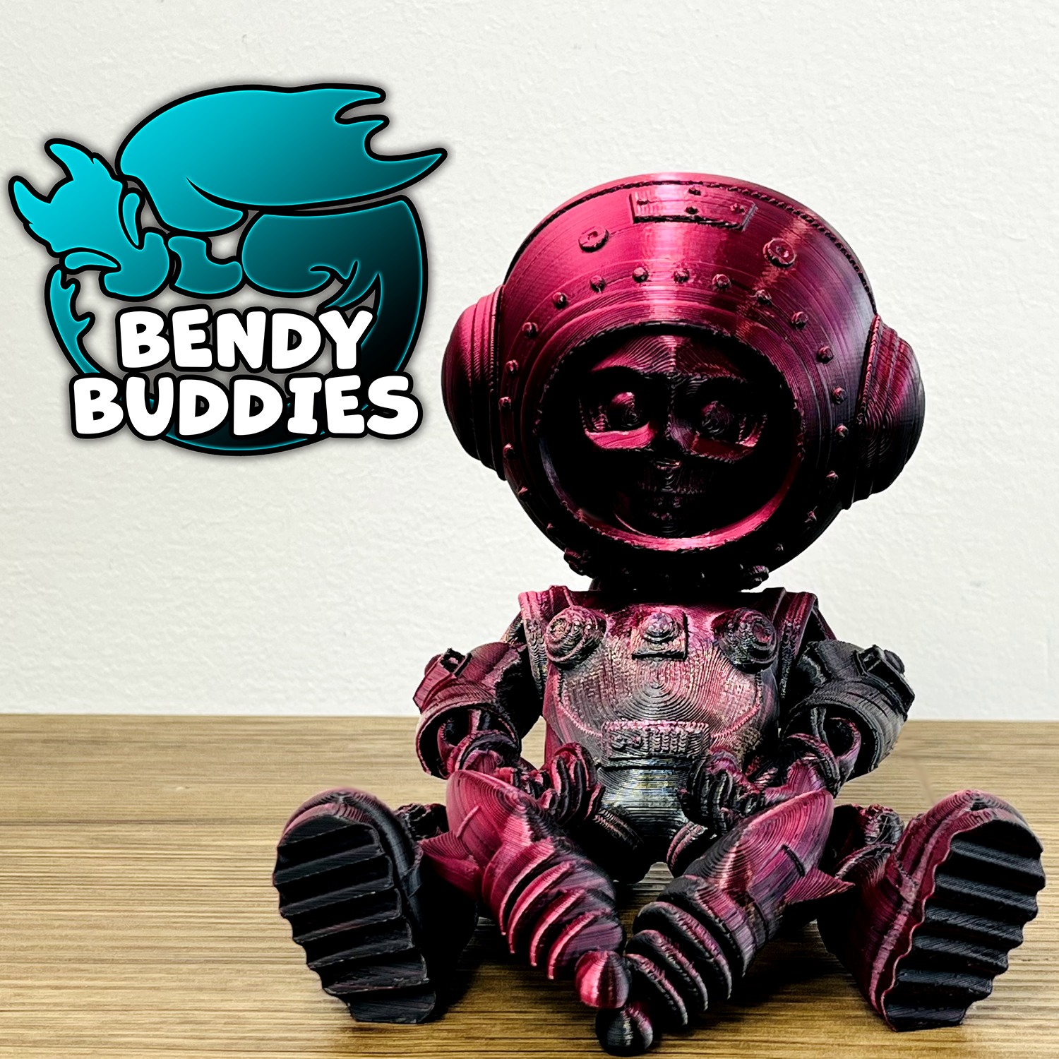 0019 - Bendy Buddies - Astronaut Skelenaut (2 Blasters)