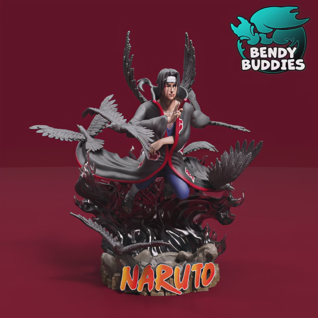 0040A - Bendy Buddies - Itachi (Naruto Fan Art) PAINTED